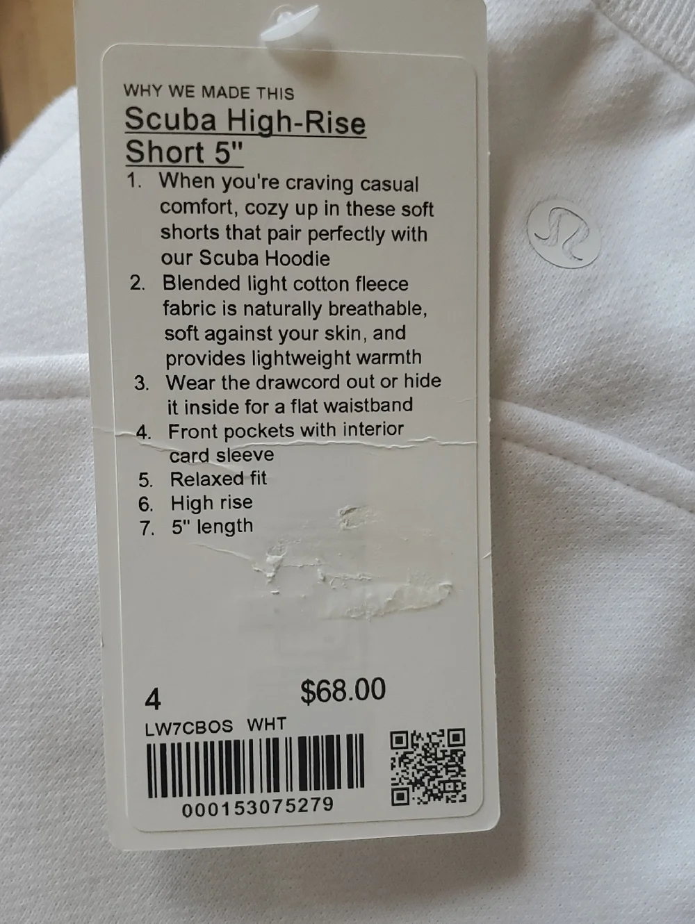 lululemon athletica lightweight white